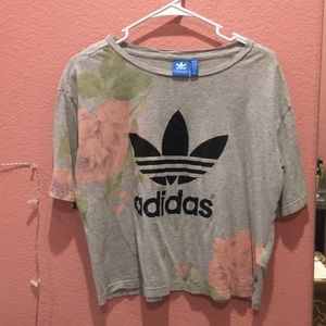 Adidas floral shirt